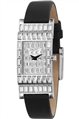 DKNY - Silver case, with Black Leather strap